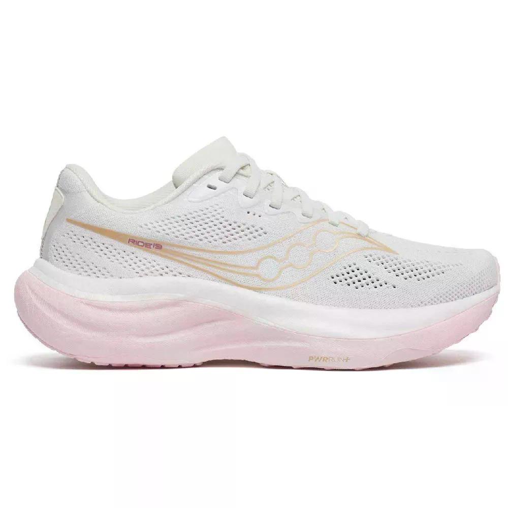 樂天商城 - サッカニー ライド 19 ランニングシューズ ウィメンズ （ White/Silk ） | SAUCONY Ride 19 Running Shoes Women [t]