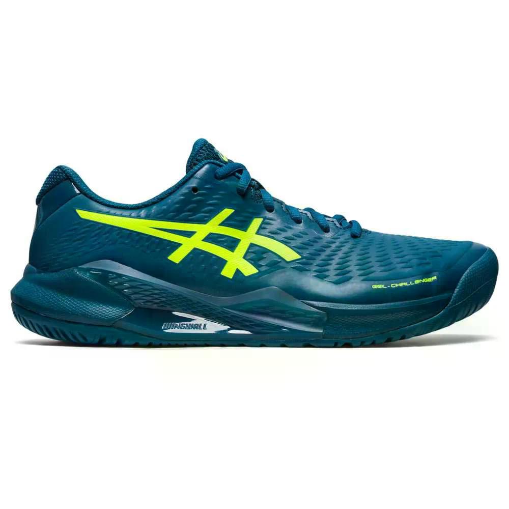 アシックス ゲル チャレンジャー 14 オールコート テニス シューズ （ RestfulTeal/SafetyYellow ） | ASICS Gel-Challenger 14 All Court Tennis Shoes [t]