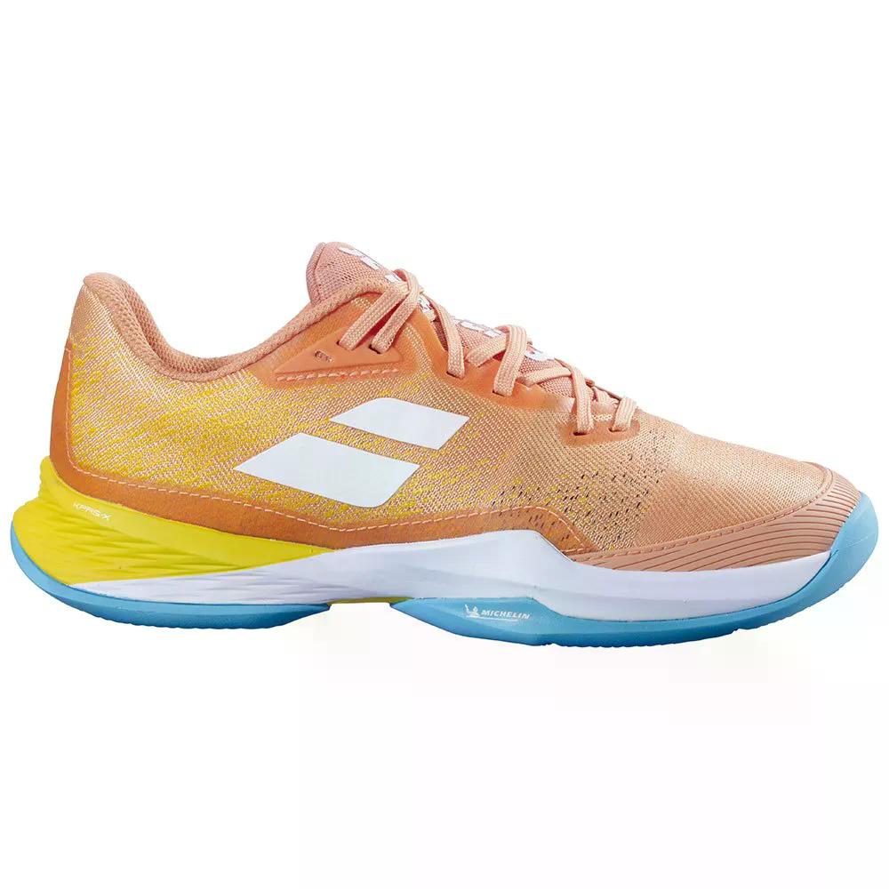 バボラ ジェット 3 クレーコート テニス シューズ ウィメンズ （ Coral/GoldFusion ） | BABOLAT Jet 3 Clay Court Tennis Shoes Women's [t]