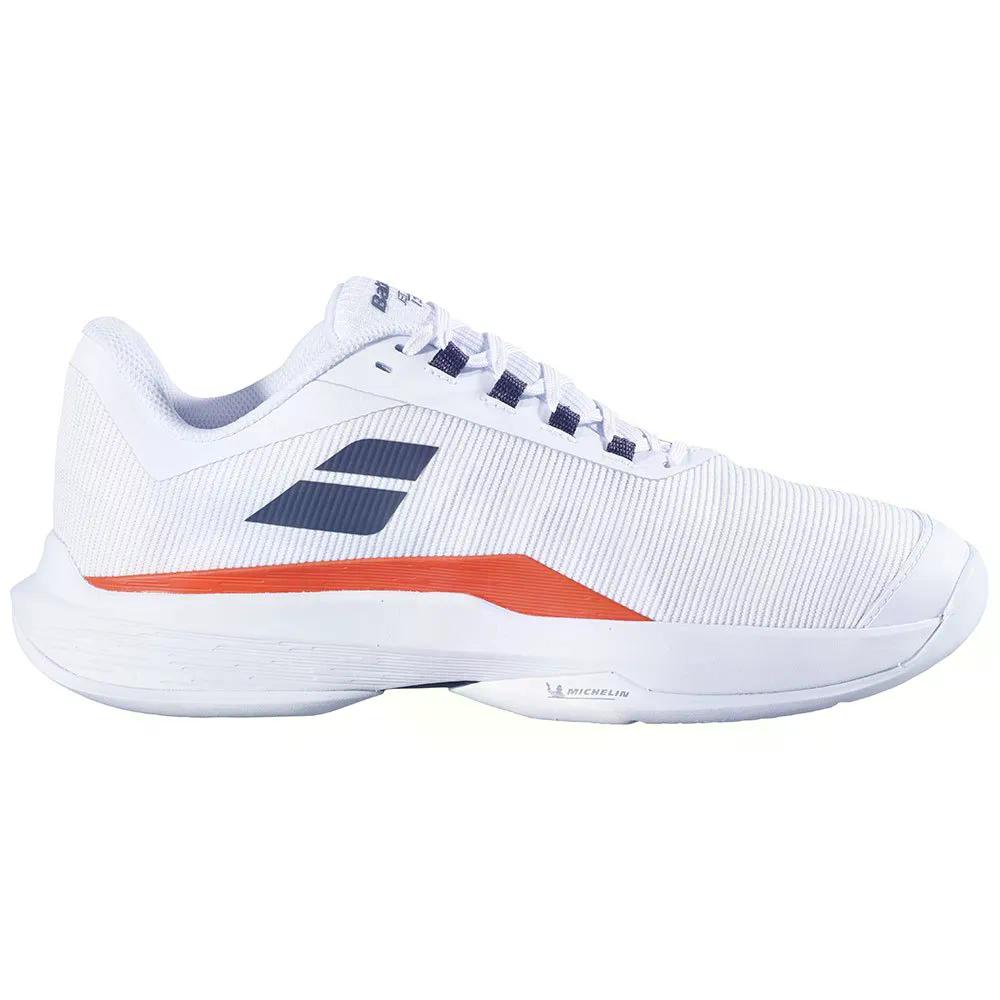バボラ ジェット テレ 2 オールコート テニス シューズ （ White/StrikeRed ） | BABOLAT Jet Tere 2 All Court Tennis Shoes [t]