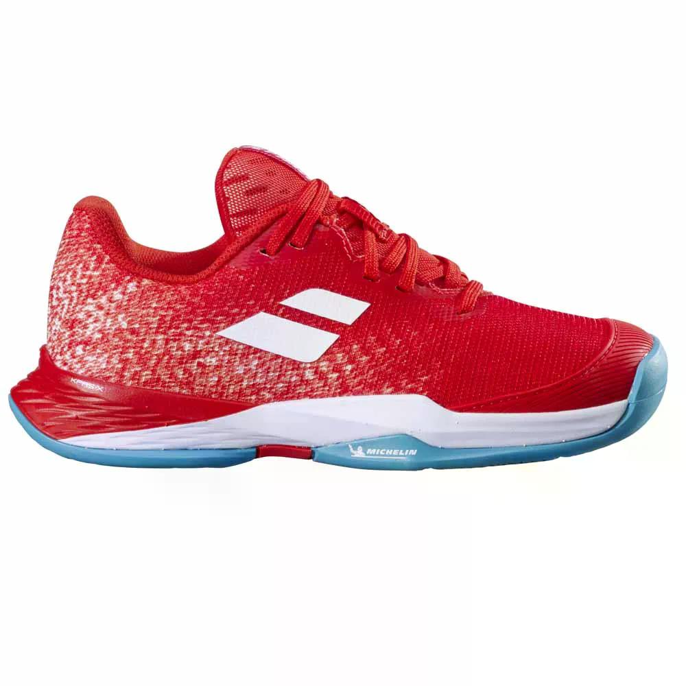 バボラ ジェット M3 ガールズ キッズ オールコート テニス シューズ （ FiestaRed ） | BABOLAT Jet M3 Girls Kid All Court Tennis Shoes [t]