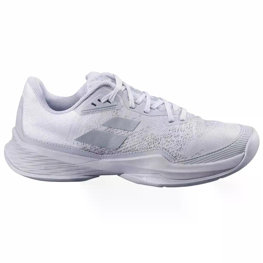 樂天商城 - バボラ ジェット M3 オールコート テニス シューズ ウィメンズ （ White/Grey ） | BABOLAT Jet M3 All Court Tennis Shoes Women's [t]