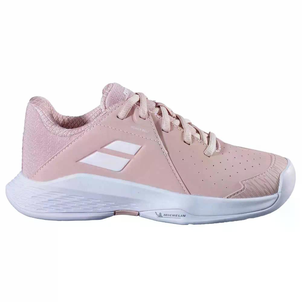 樂天商城 - バボラ ガールズ プロップ 3 オールコート テニス シューズ （ EveningSand ） | BABOLAT Girls Prop 3 All Court Tennis Shoes [t]