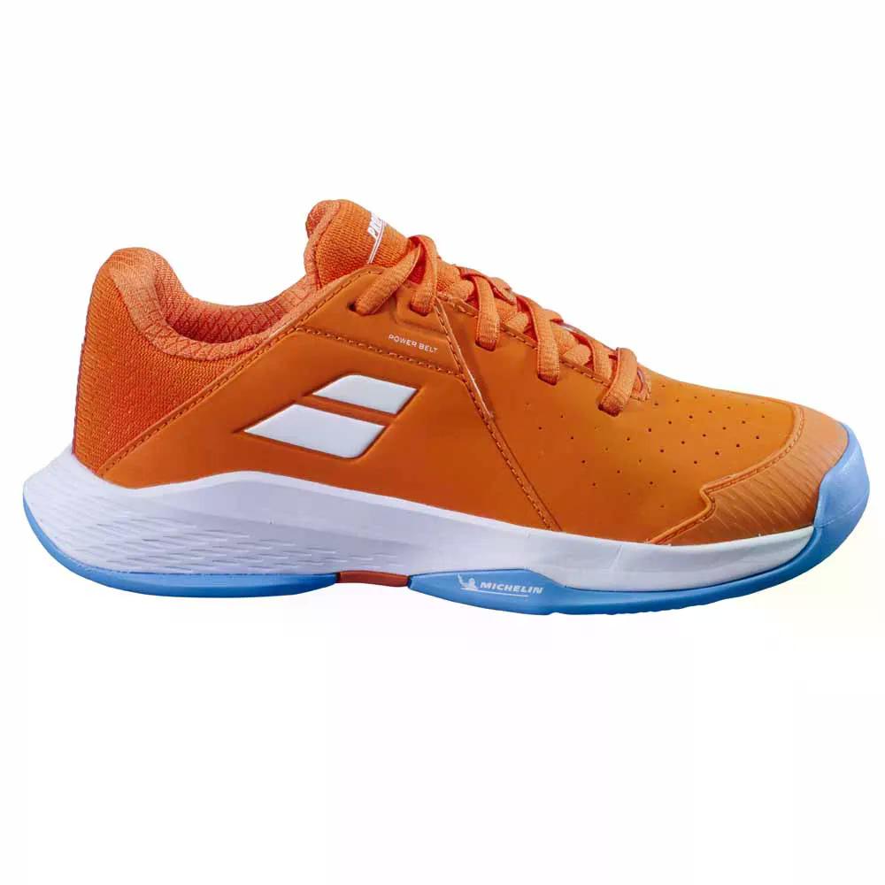 バボラ ボーイズ プロップ 3 クレーコート テニス シューズ （ OrangePeel ） | BABOLAT Boys Prop 3 Clay Court Tennis Shoes 