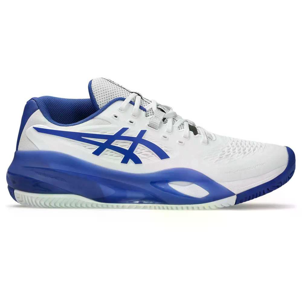 アシックス ゲル レゾリューション X クレーコート テニス シューズ （ White/DarkCobalt ） | ASICS Gel-Resolution X Clay Court Tennis Shoes [t]