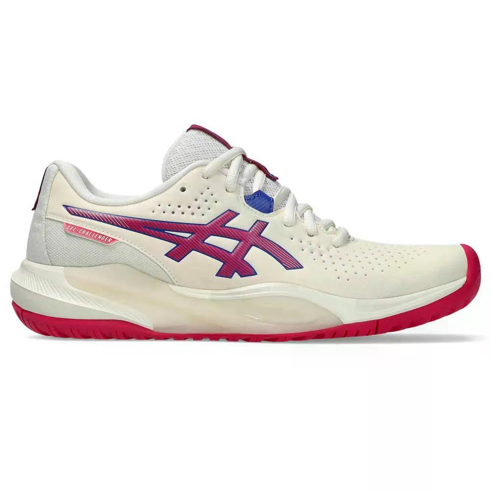 アシックス ゲル チャレンジャー 15 オールコート テニス シューズ ウィメンズ （ Cream/BrightRose ） | ASICS Gel-Challenger 15 All Court Tennis Shoes Women's [t]