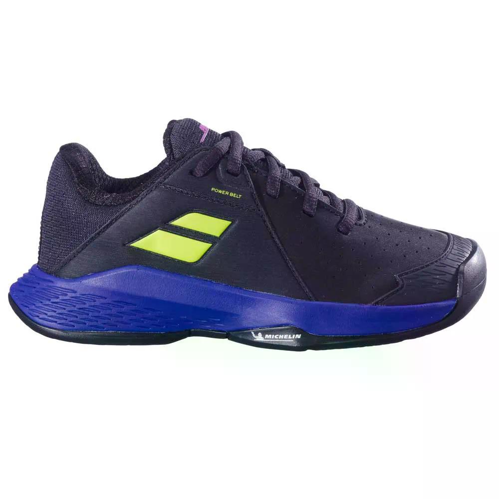 Rakuten - バボラ プロップ JR 3 オールコート テニス シューズ （ Black/DarkBlue ） | BABOLAT Prop JR 3 All Court Tennis Shoes [t]