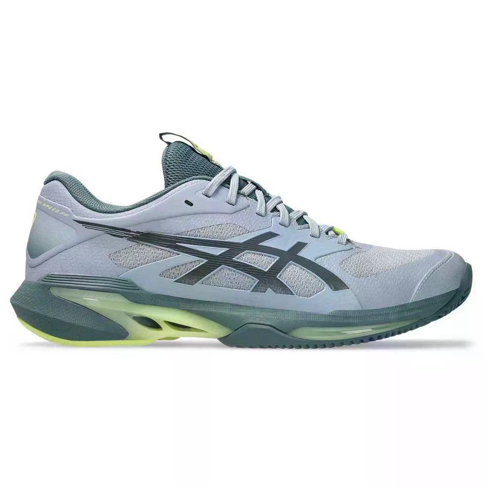 アシックス ソリューション スピード FF 4 クレーコート テニス シューズ （ GreyBlue/Ironclad ） | ASICS Solution Speed FF 4 Clay Court Tennis Shoes [t]