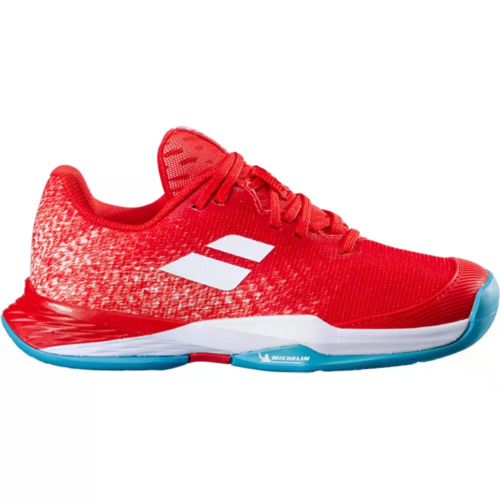 バボラ ジェット M3 ガール オールコート テニス シューズ （ FiestaRed ） | BABOLAT Jet M3 Girl All Court Tennis Shoes [t]