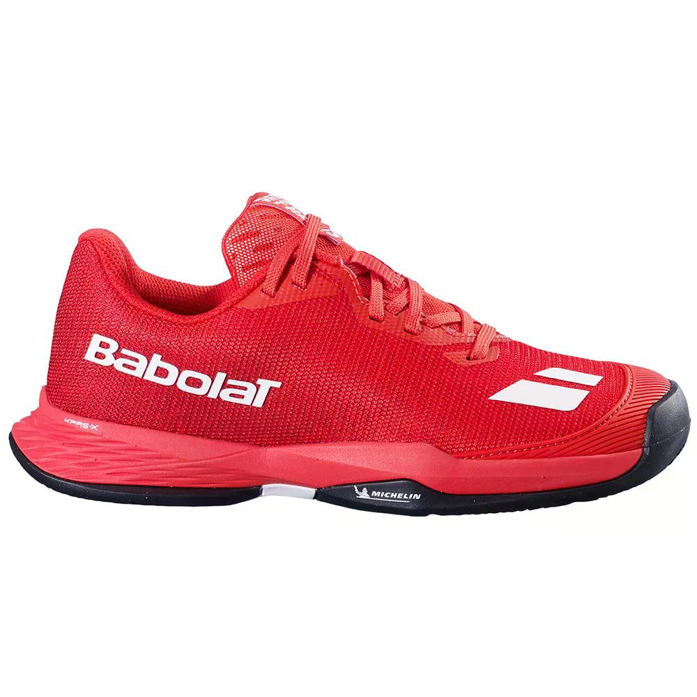 バボラ ジェット マッハ 3 ボーイ クレーコート テニス シューズ （ CherryTomato/White ） | BABOLAT Jet Mach 3 Boy Clay Court Tennis Shoes [t]