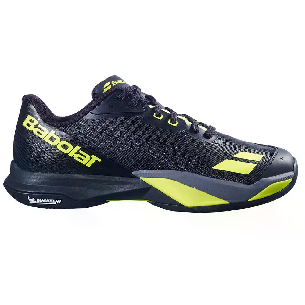 バボラ ジェット マッハ 4 クレーコート テニス シューズ （ Black/Aero ） | BABOLAT Jet Mach 4 Clay Court Tennis Shoes [t]