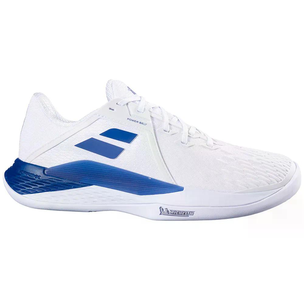 バボラ プロパルス フューリー 3 クレーコート テニス シューズ （ White/DarkBlue ） | BABOLAT Propulse Fury 3 Clay Court Tennis Shoes [t]