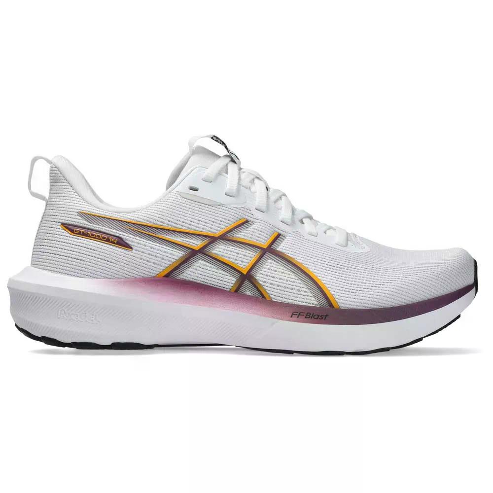 樂天商城 - アシックス ジーティー1000 14 ランニングシューズ （ White/Yamabuki ） | ASICS GT-1000 14 running shoes [t]