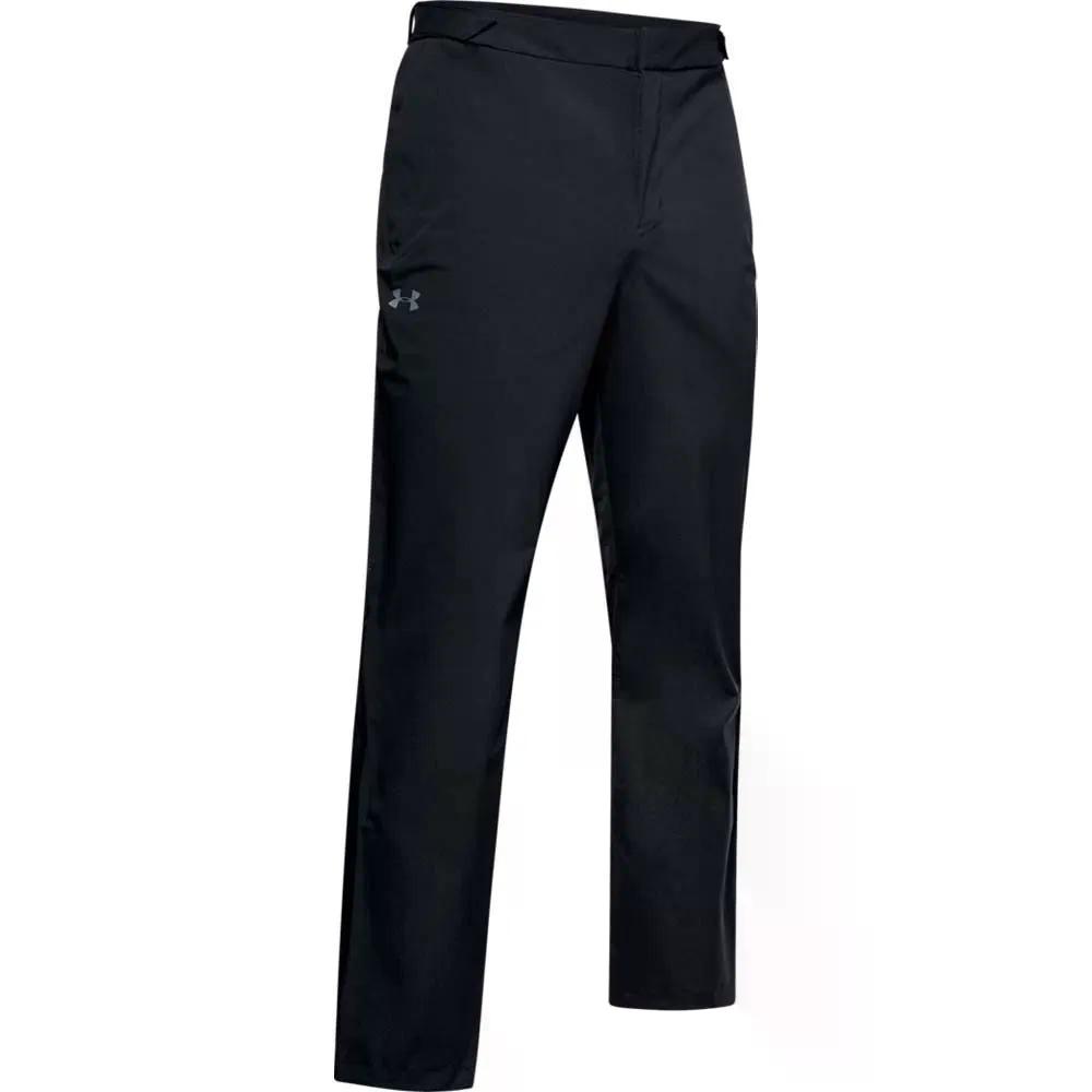 樂天商城 - アンダーアーマー ゴルフ ストームプルーフ レインパンツ （ Black/PitchGray ） | UNDER ARMOUR Golf Stormproof Rain Pants [t]
