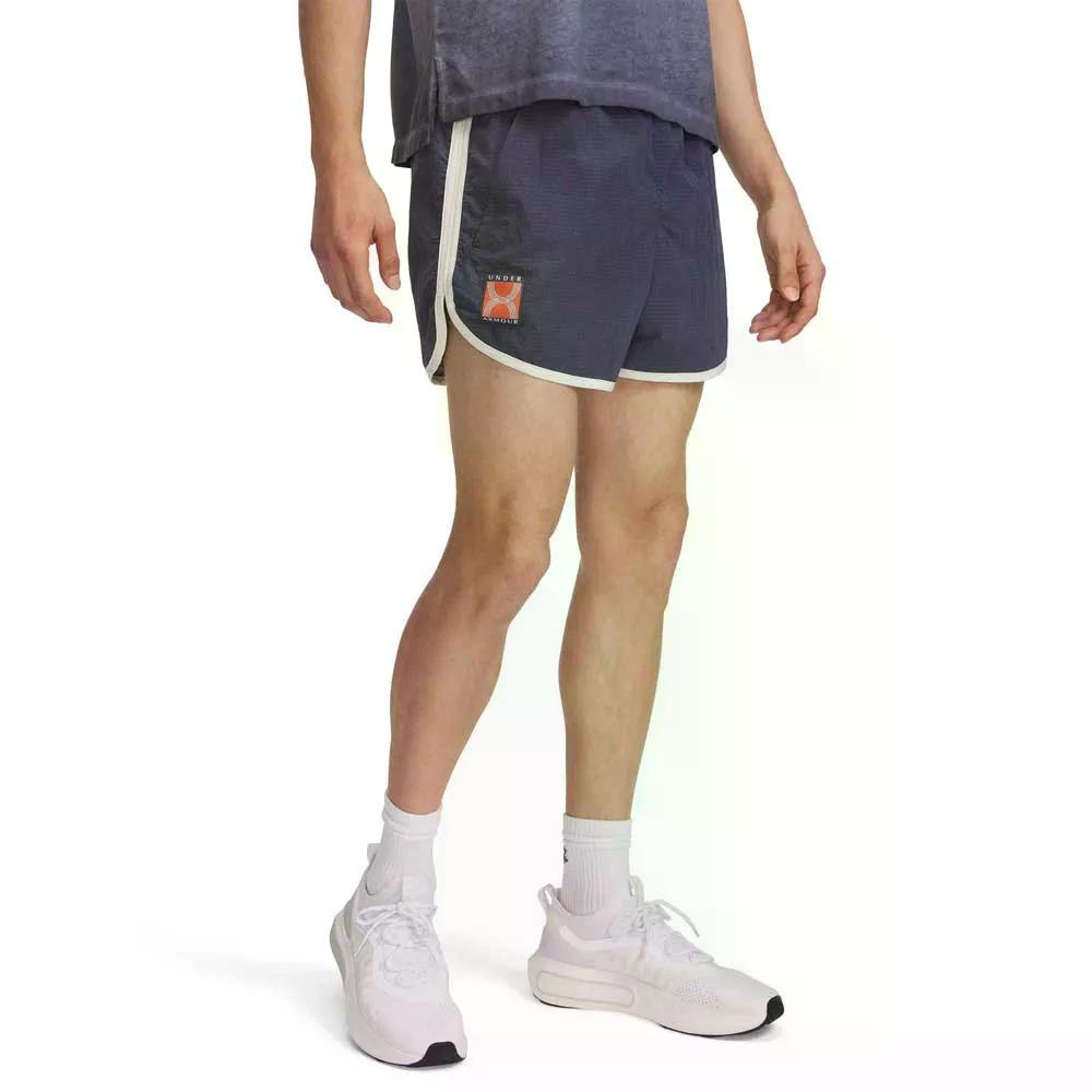 樂天商城 - アンダーアーマー ラン 96 ショーツ （ DownpourGray/WhiteQuartz/WhiteQuartz ） | UNDER ARMOUR Run 96 Shorts [t]