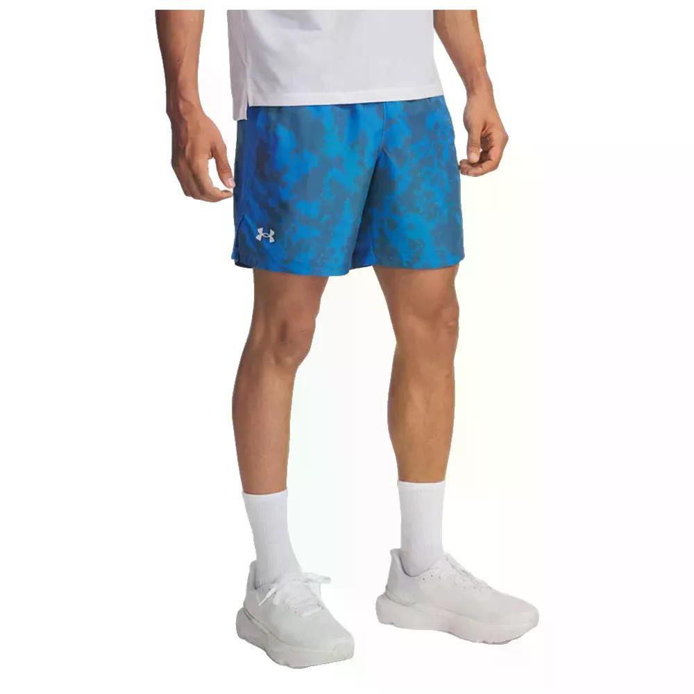 樂天商城 - アンダーアーマー ローンチ 7インチ プリント ショーツ （ Blue ） | UNDER ARMOUR Launch 7