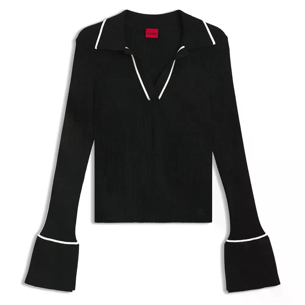 �ҥ塼�� ���ޡ� 10276318 �������� �����ޥ� �� Black �� | HUGO Samur 10276318 sweater woman [t]