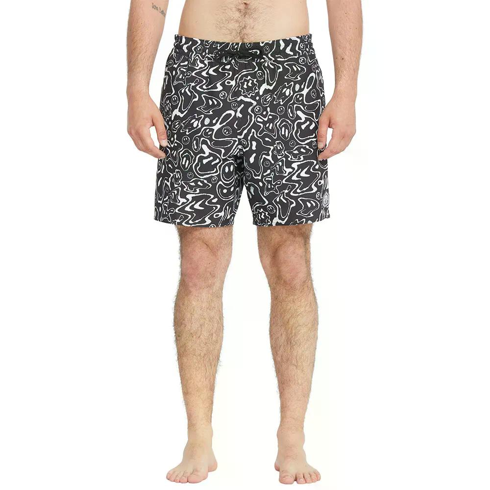 樂天商城 - ボルコム ジオ ストーニー 19インチ スイムトランクス （ Black ） | VOLCOM Filip Rygalski Smile 17-Inch Swim Trunks [t]