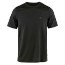 フェールラーベン アビスコ デイ ハイク ショートスリーブ ( Black ) | Fjallraven Abisko Day Hike short sleev...