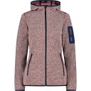 CMP 3H19826 フーディ フリース レディース ( Red Wine / White 08CM ) | CMP 3H19826 hoodie fleec...