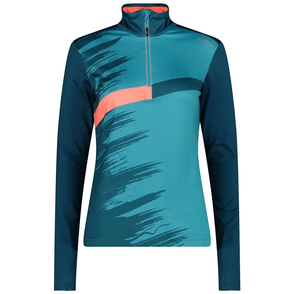 CMP スウェット 32L4336 ハーフジップ フリース レディース （ Deep Lake ） | CMP Sweat 32L4336 half zip fleece Women [t]