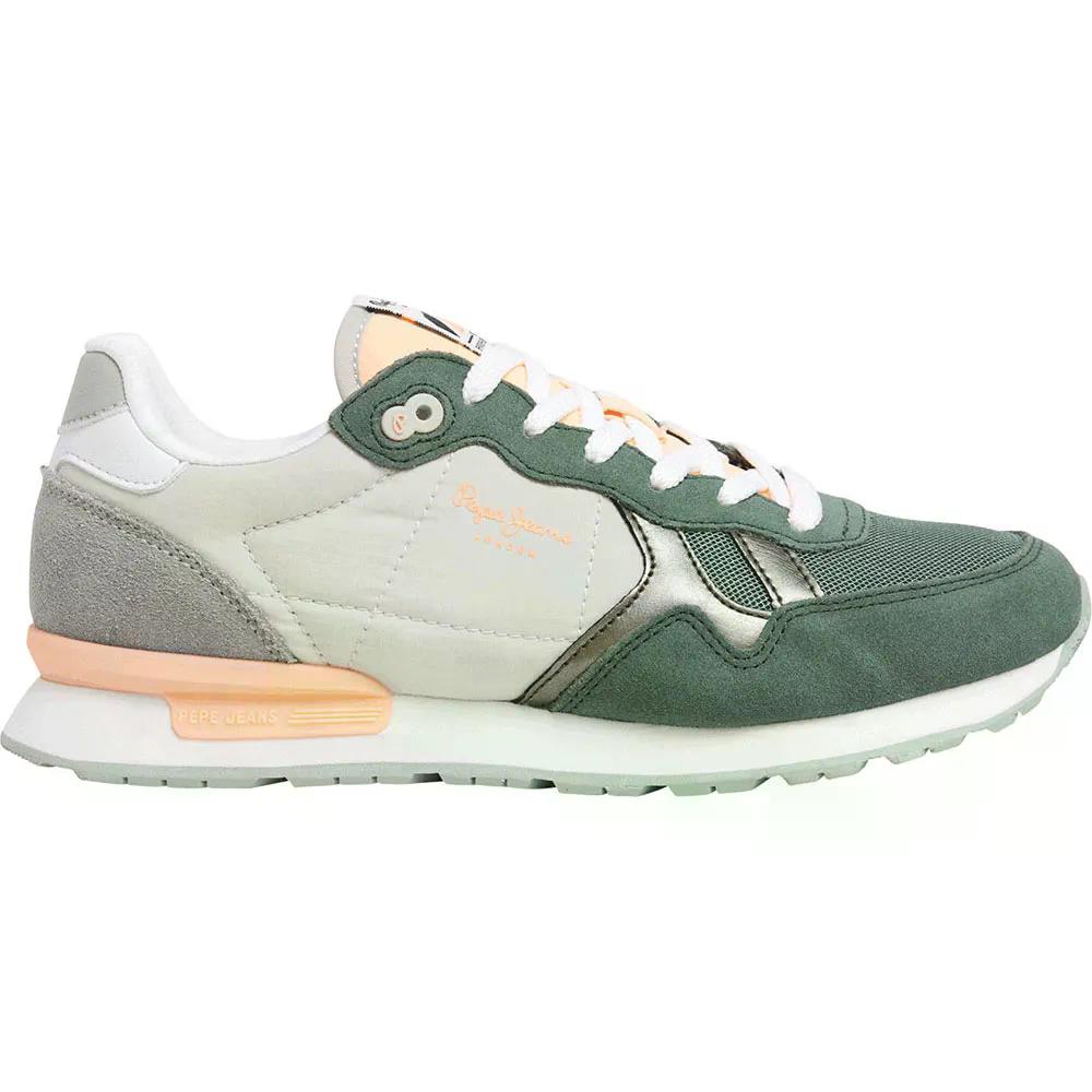 ペペ ジーンズ ブリット キャンプ スニーカー レディース （ CastingGreen ） | PEPE JEANS Brit Camp trainers Womens [t]