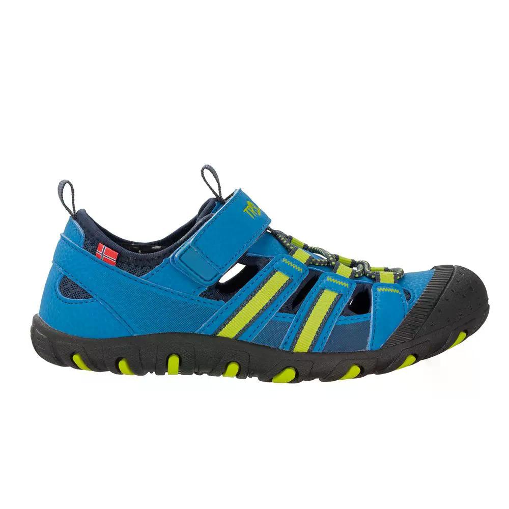 Holly'S Sole - トロールキッズ サンデフィヨルド XT サンダル （ MediumBlue/Lime ） | TROLLKIDS Sandefjord XT Sandals [t]
