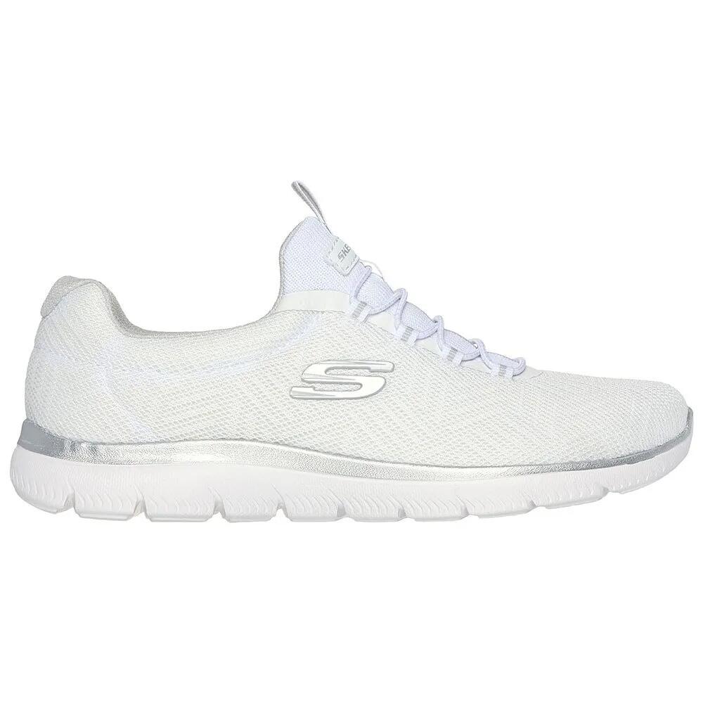スケッチャーズ サミッツ シューズ レディース （ White Mesh / Silver / Gray Trim ） | SKECHERS Summits shoes Women 