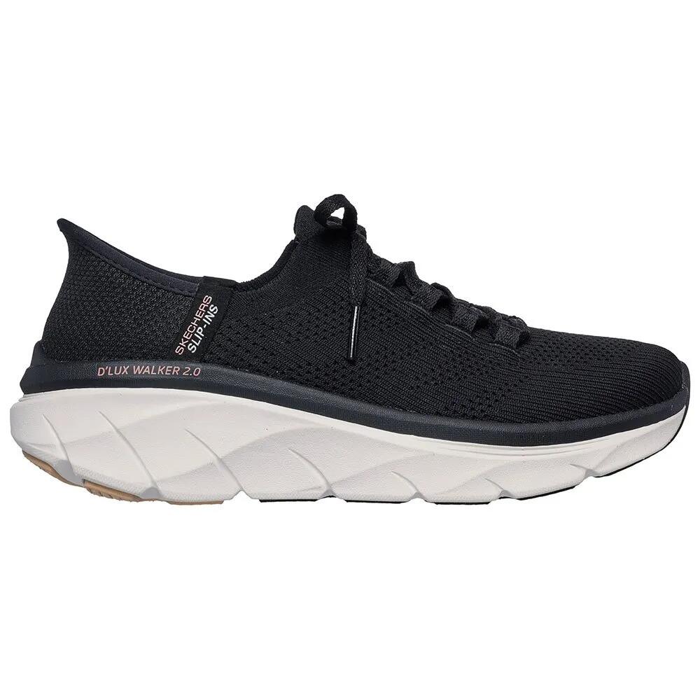 スケッチャーズ D´ラックス ウォーカー 2.0 シューズ レディース （ Black Knit / Tan Trim ） | SKECHERS D´Lux Walker 2.0 shoes Women [t]