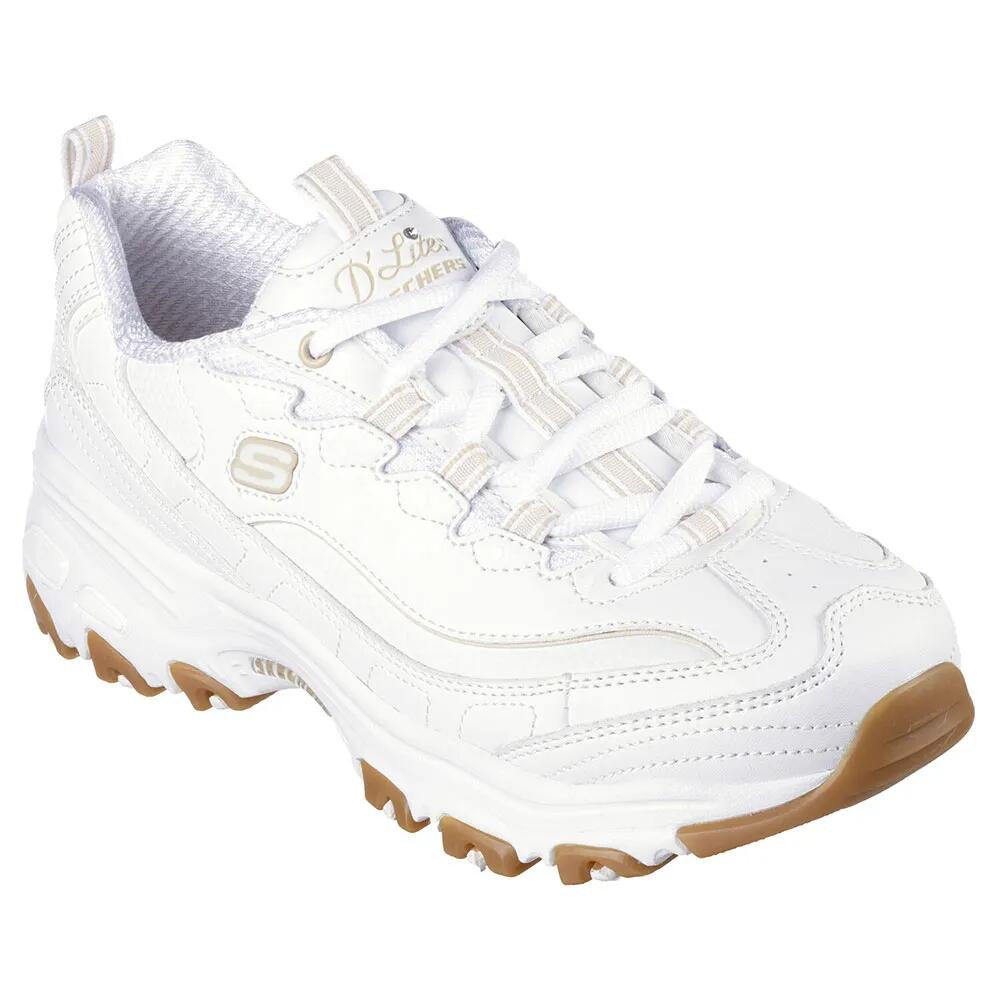スケッチャーズ D´ライツ シューズ レディース （ White Leather / Duraleather / Gum Trim ） | SKECHERS D´Lites shoes Women [t]