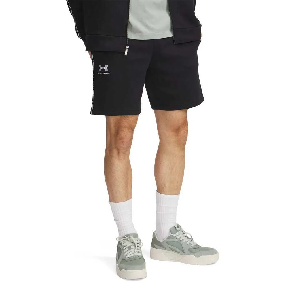 アンダーアーマー アイコン フリース テーピング ショーツ （ Black / White ） | UNDER ARMOUR Icon Fleece Taping shorts [t]