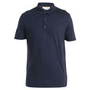 アイスブレーカー メリノ 150 テック ライト III ショートスリーブ ポロ ( Midnight Navy ) | ICEBREAKER Merino 1...
