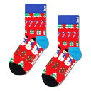 ハッピーソックス オール アイ ワント フォー クリスマス ガールズ ソックス ( Red ) | HAPPY SOCKS All I Want For Chr...