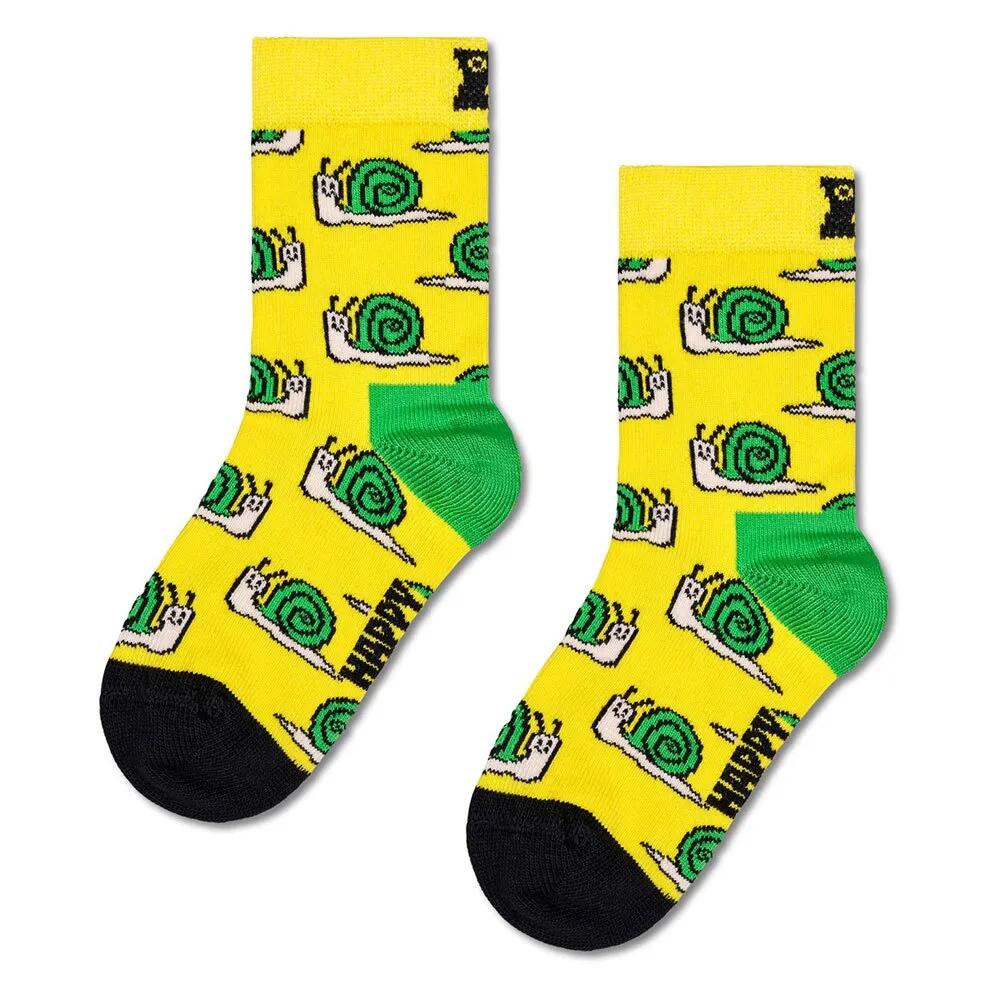 ハッピーソックス スネイル ガールズ ソックス （ Yellow ） | HAPPY SOCKS Snail Girls socks [t]