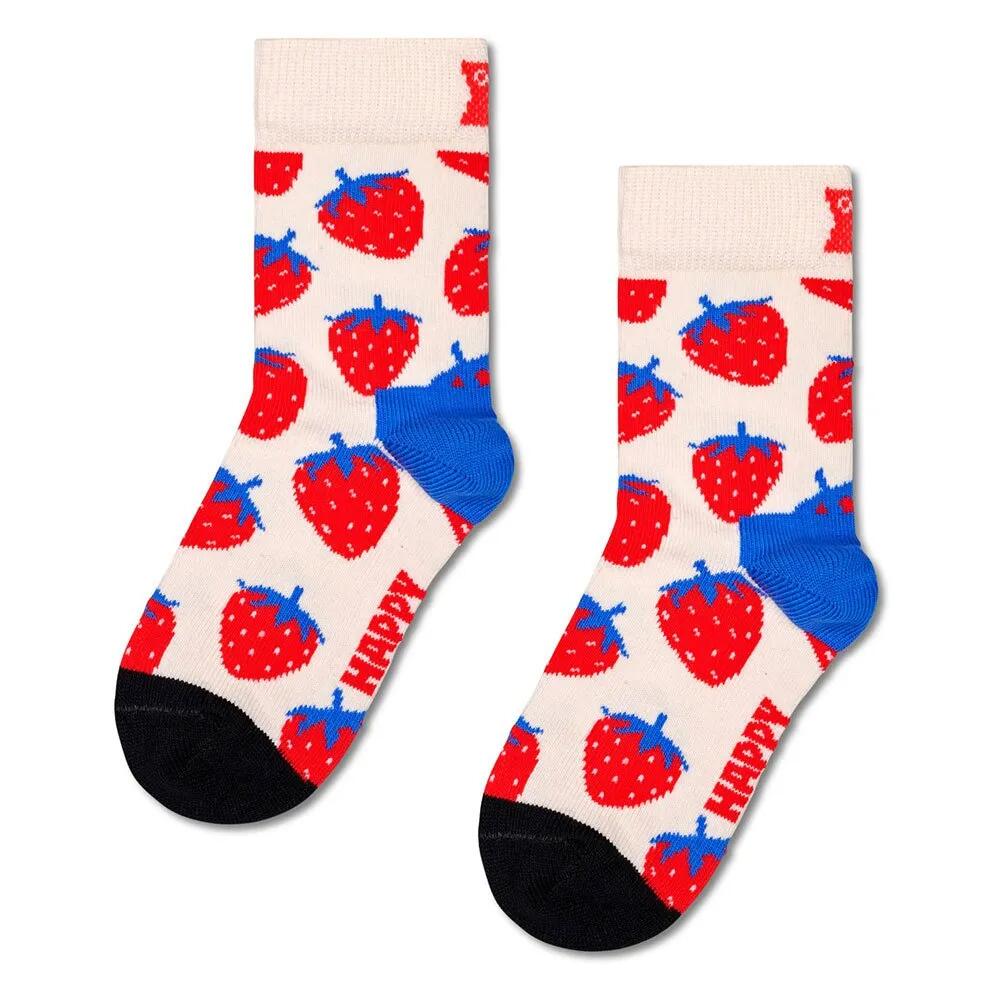 ハッピーソックス ストロベリー ガールズ ソックス （ White ） | HAPPY SOCKS Strawberry Girls socks [t]