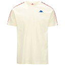 カッパ コエン スリム 222 バンダ ボーイズ ショート スリーブ Tシャツ ( White Antique / Blue Royal / Red ) | K...