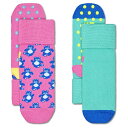 ハッピーソックス アンチスリップ テディ ベア ガールズ ソックス 2ペア ( Pink ) | HAPPY SOCKS Antislip teddy bear...