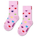 ハッピーソックス ハート ガールズ クルー ソックス ( Light Pink ) | HAPPY SOCKS Heart Girls crew socks [...
