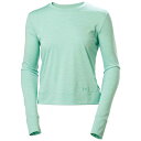 ヘリーハンセン スヴァール ロングスリーブ ベース レイヤー レディース ( Lagoon ) | HELLY HANSEN Sval Long Sleeve ...