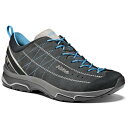 アゾロ ニュークレオン ゴアテックス ビブラム ハイキング シューズ レディース ( Graphite / Silver / Cyan Blue ) | ASO...