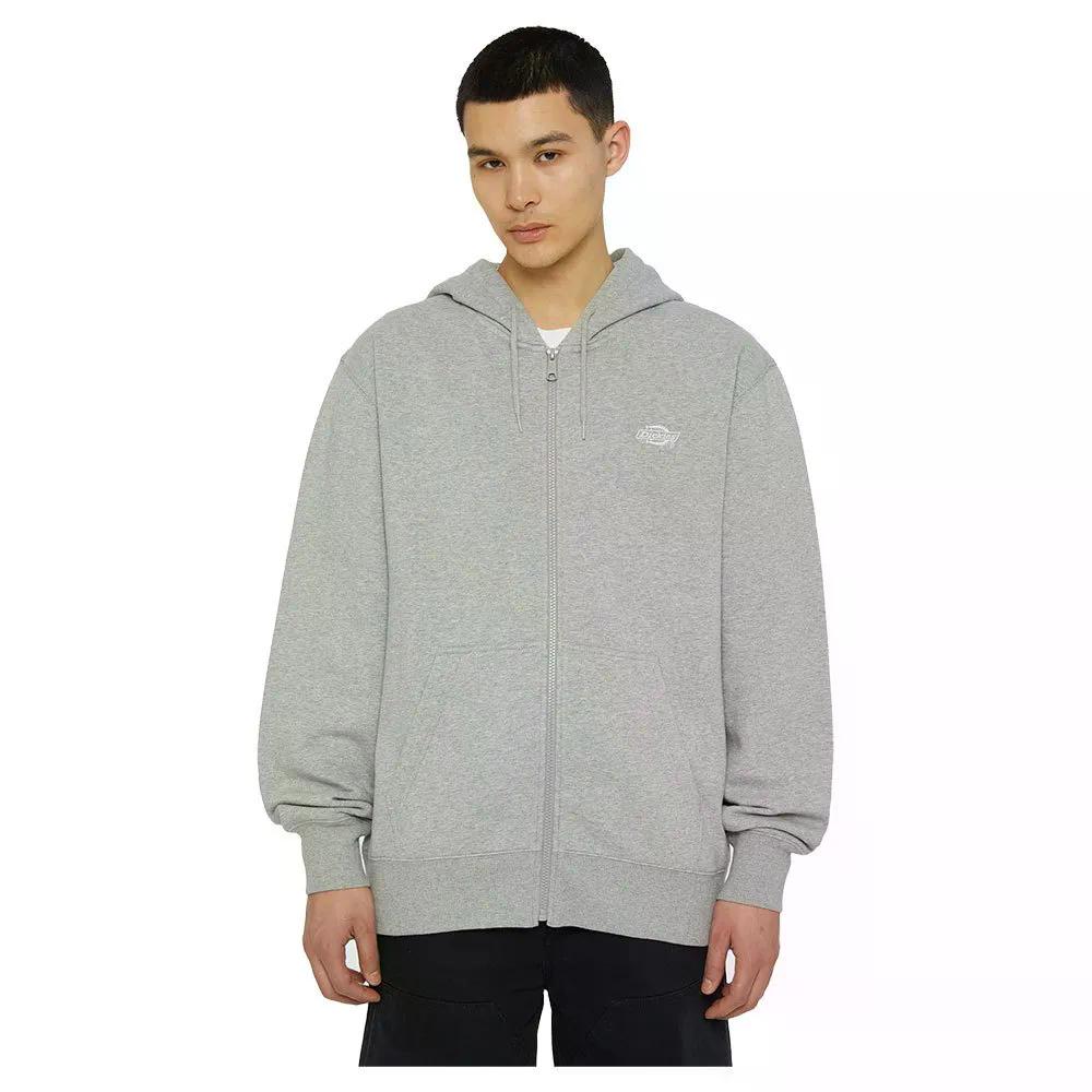 ディッキーズ サマーデール ジップ スルー スウェットシャツ （ GreyMelange ） | DICKIES Summerdale Zip Through sweatshirt 