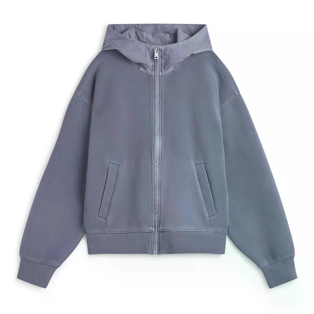エコアルフ アリカ フルジップ スウェットシャツ レディース （ BlueGrey ） | ECOALF Arica full zip sweatshirt Woman 