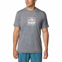 コロンビア クイックハイク ショートスリーブ Tシャツ ( BlackHeather/TestedToughPDX ) | COLUMBIA Kwick Hik...