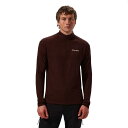バーグハウス アイヴィヒル ハーフジップ ロングスリーブ Tシャツ ( KV2CedarBrown ) | BERGHAUS Ivyhill half zip ...