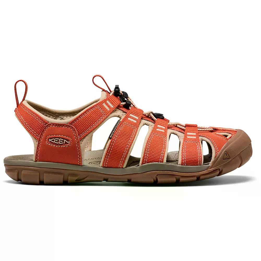 KEEN Clearwater CNX sandals （ BurntBrick/Safari ） 