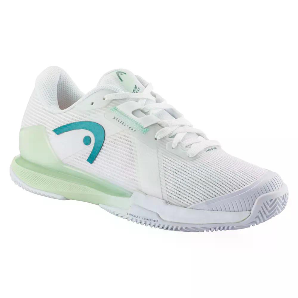 ヘッド スプリント プロ 4.0 クレーコート テニスシューズ ウィメンズ （ White/LightGreen ） HEAD Sprint Pro 4.0 Clay Court Tennis Shoes woman t