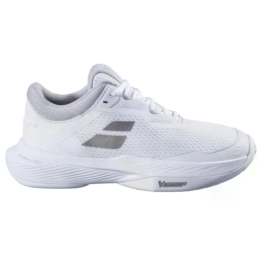 バボラ SFX 4 オールコート テニスシューズ ウィメンズ （ White/Silver ） BABOLAT SFX 4 All Court Tennis Shoes woman t