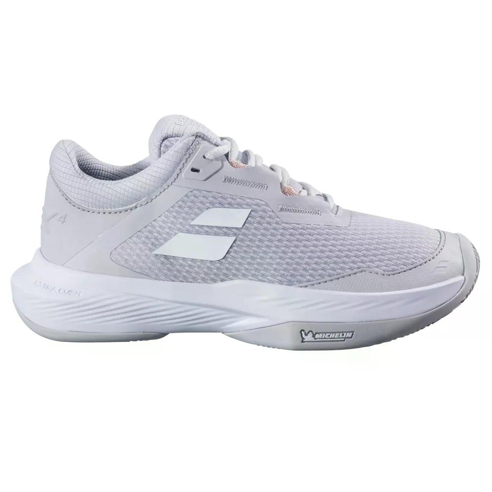 バボラ SFX 4 クレーコート テニスシューズ ウィメンズ （ LunarRock ） BABOLAT SFX 4 Clay Court Tennis Shoes woman t