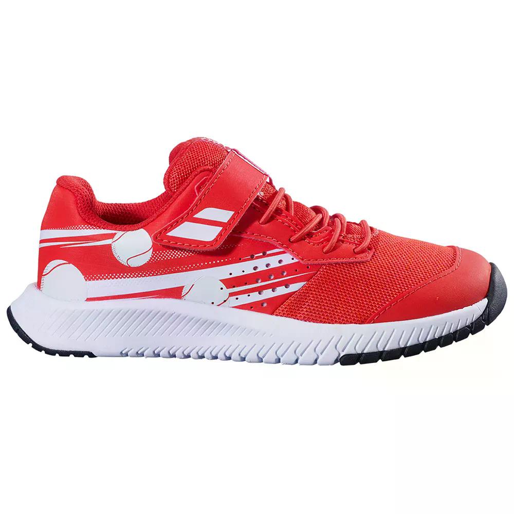 バボラ パルション キッズ ボーイ オールコート テニスシューズ ボーイズ （ CherryTomato/White ） | BABOLAT Pulsion Kid Boy All Co..