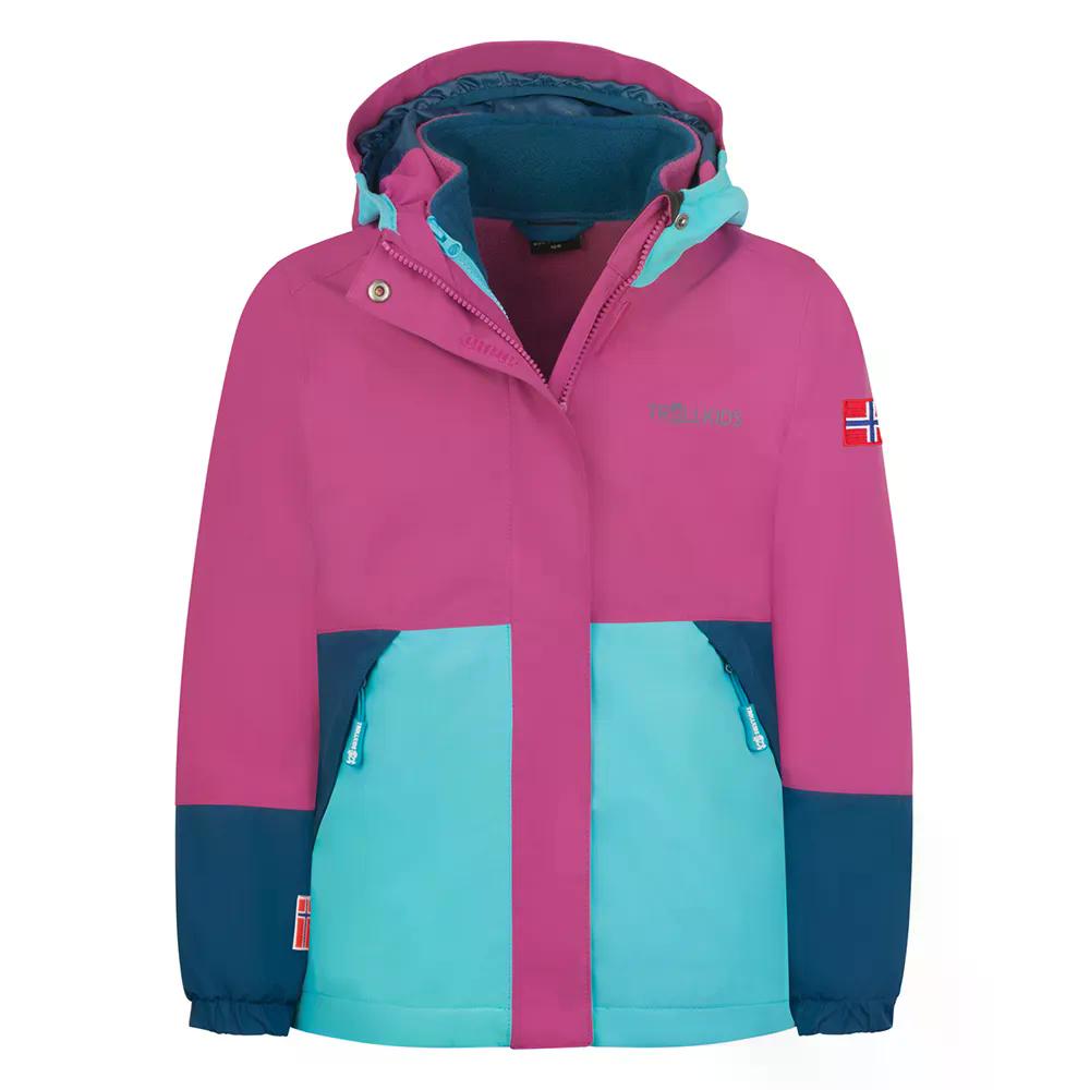 トロールキッズ シェラーグ ジュニア ジャケット （ BrightBerry/DarkTurquoise/Ma...